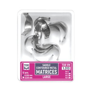 METAL SADDLE CONTOURED MATRICES 12 PCS (s.m.L)